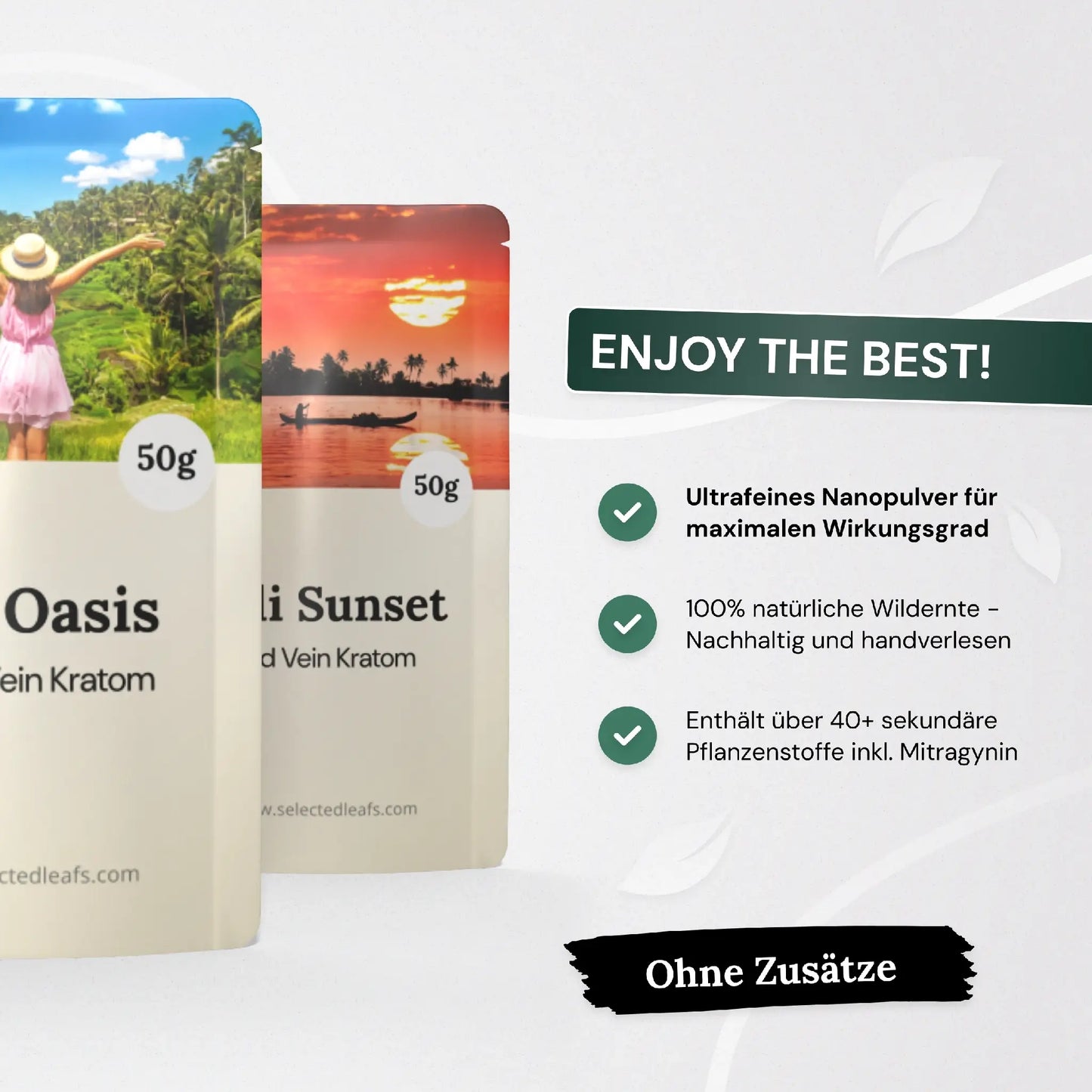 ENJOY THE BEST! Finest Quality Selection Kratom Bundle.