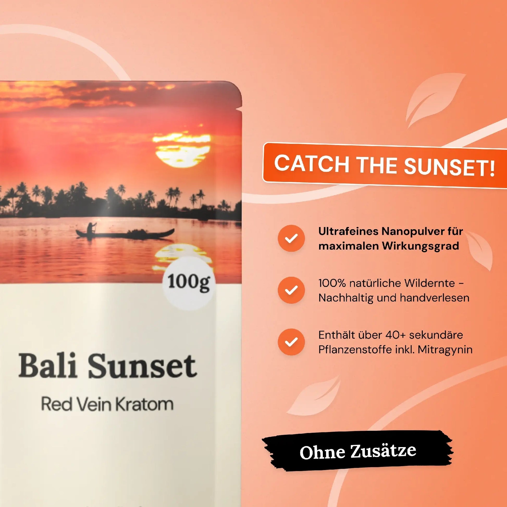 CATCH THE SUNSET! Bali Sunset - Red Bali Kratom.