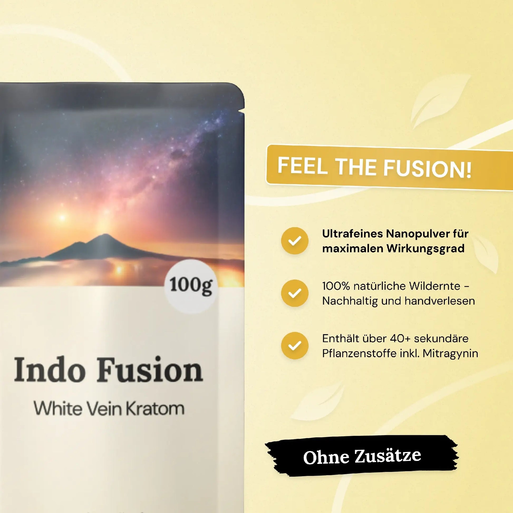 FEEL THE FUSION! Indo Fusion - White Maeng Da Kratom.